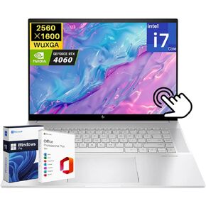 hp Envy 16 Laptop, GeForce RTX 4060, 14-Core Intel i7-13700H, 16" WQXGA Touchscreen Gaming Laptop, 32 GB DDR5 RAM, 2 TB SSD, Wi-Fi6E, Backlit KB, Win11 Pro with Microsoft Office Lifetime License