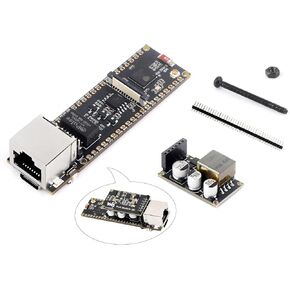 ESP32-S3 Ethernet Development Board, 10/100Mbps RJ45 Ethernet Port, 240MHz Dual Core Processor, Onboard Type-C Port & TF Card Slot, Support W-i-F-i & BLE & Ethernet Communication, with POE Module