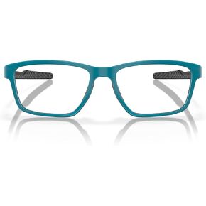 Oakley Men's OX8153 Metalink Rectangular Prescription Eyewear Frames, Satin Black/Demo Lens, 57 mm
