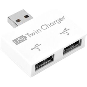 USB Splitter Male to 2 Female Adapter,USB 2.0 1 Male to 2 Female Extension Converter,2-Port USB 2.0 Hub for Data Charging Syncing(Black)