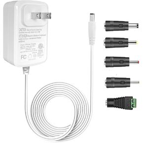Gonine DC 24V 1A LED Power Supply Cord AC Adapter White, 110-240V AC to DC 24 Volts Charger for 24Vdc 1000mA 800mA 600mA 400mA 300mA 200mA 100mA LED Strip Lights.