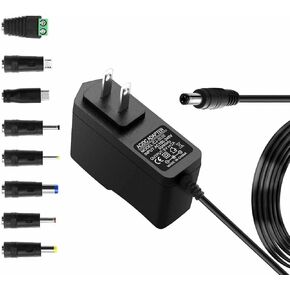 5V 2A AC Adapters 5V Power Adapter Charger 5V DC Power Supply for Regulated Switching with 8 Tips for 2000mA 1500mA 1000mA 900mA 850mA 800mA 700mA 600mA 500mA Universal Electronics