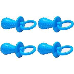 4Pcs Dog Pacifier,Chew Toys,Mini Bite Resistant Bell Shape Rubber Pacifier,Pet Dog Puppy Molar Chew Training Toy,Bell Chewing Playing Training Toys for Pet Puppy Dog Cat Pet Supplies