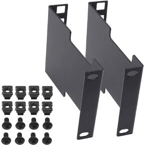 Aiwaiufu Server Rack Depth Extender, 2U Recessed Rack Extender Deep Mount Adapter Kit for Network Rack