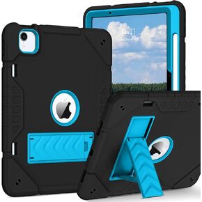 BENTOBEN for iPad Air 11 Inch Case M2 2024, iPad Air 6th Gen Case with Kickstand and Pencil Holder, 3 in 1 Heavy Duty Rugged Shockproof Protective Tablet Cover Case for iPad Air 11",Navy Blue
