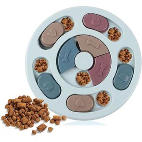 Dog Puzzle Toys,Dogs Food Puzzle, Slow Feeder Toys for IQ Training & Mental Enrichment,Dog Treat Puzzles, Slow Feeder Dog Bowls Puzzle Toy. (Blue, Level-2) in Saudi Arabia