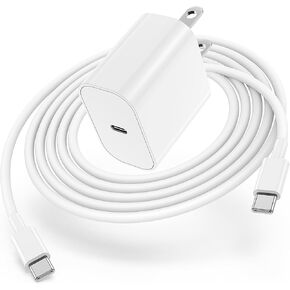 USB C Wall Charger Block 20W, 2-Pack Type C Super Fast Charging Box Plug Power Adapter Brick Cube Compatible with Apple iPhone 16 15/15 Pro/15 Pro Max/15 Plus/14 Pro Max/14/13 Pro/12/11/Mini/iPad Air