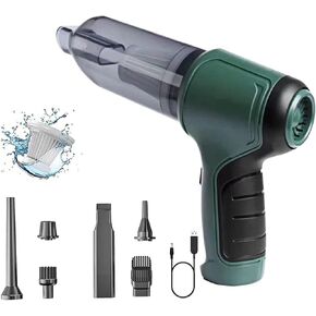 Mini Handheld Vacuum Cleaner Cordless - Car Vacuum Portable Rechargeable with High Power Brushless Motor 12000 PA Strong Suction 3 in 1 Mini Hand Vacuum (grey)