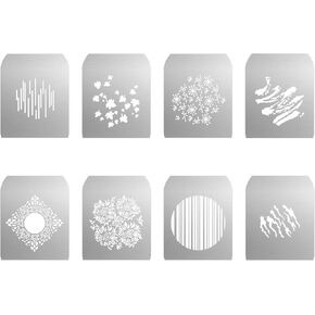 Soonphp 6pcs/Set Round GOBO Kit,2.6" Metal Plate with Hollow Patterns for Godox SA/VSA Spotlight Attachment and Soonpho OT1 Pro II III Optical Conical Snoot to Create Different Lighting Effects(Set 1)