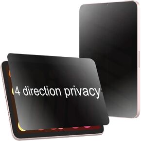 360 Degree Matte Privacy Screen Protector for iPad Mini 7th 2024 (A17 Pro) / Mini 6th 2021 8.3 inch Anti-Glare Anti-Spy 4 Sides Soft Film