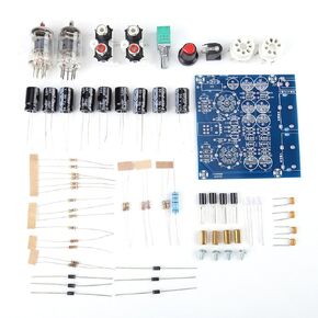 Tube Headphone Amplifier Kit, 6J1 Vacuum Electron Tube Valve Preamp Amplifier Board Headphone Amp Parts Musical Fidelity Kit