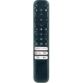 Voice Replace Remote Control Compatible with TCL 43" 50" 55" 65" 75" 85" S Class S4 Series 4K UHD HDR LED Smart TV with Google TV 43S450G 50S450G 55S450G 58S450G 65S450G 75S450G 85S450G