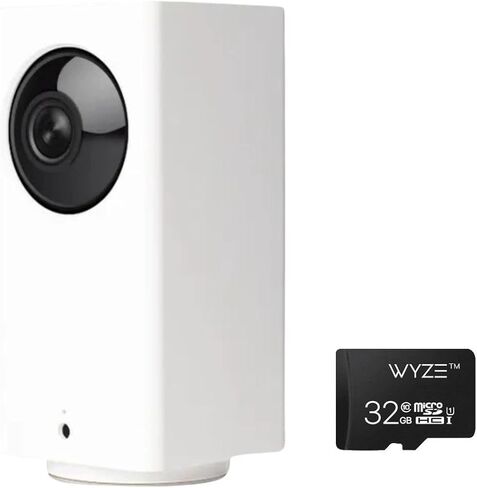 كاميرا مراقبة الحيوانات الأليفة من WYZE Cam Pan 1080p/إمالة/تكبير/تصغير داخلية لمراقبة الحيوانات الأليفة للكلاب والقطط مع بطاقة MicroSD سعة 32 جيجابايت من WYZE فئة 10 in Kuwait