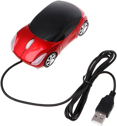 Jpwpowe ماوس سلكي 1000 ديسيبل متوحد الخواص، شكل سيارة صغيرة USB بصري مبتكر 2 ماوس أمامي للكمبيوتر المحمول والكمبيوتر in Saudi Arabia