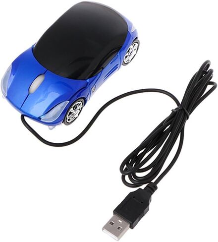 Jpwpowe ماوس سلكي 1000 ديسيبل متوحد الخواص، شكل سيارة صغيرة USB بصري مبتكر 2 ماوس أمامي للكمبيوتر المحمول والكمبيوتر in Saudi Arabia