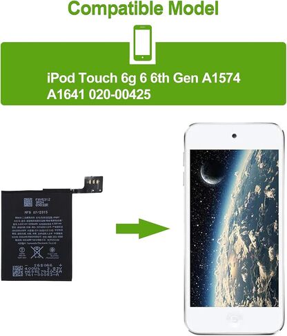 بطارية بديلة A1574 A1641 متوافقة مع iPod Touch 5 6 الجيل السابع مع الأدوات in Saudi Arabia