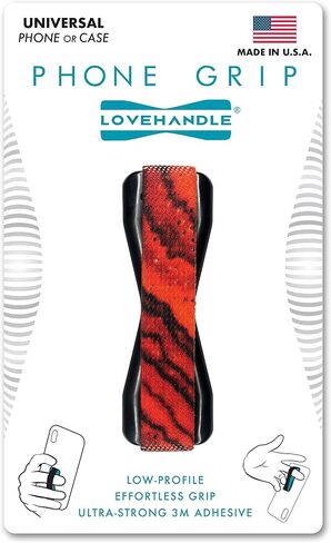 LOVEHANDLE Universal Phone Grip for Smartphones & Mini Tablets - Phone Holder for Hand - Wireless Charging Compatible - Made in The USA - Blue Hawaii in Kuwait