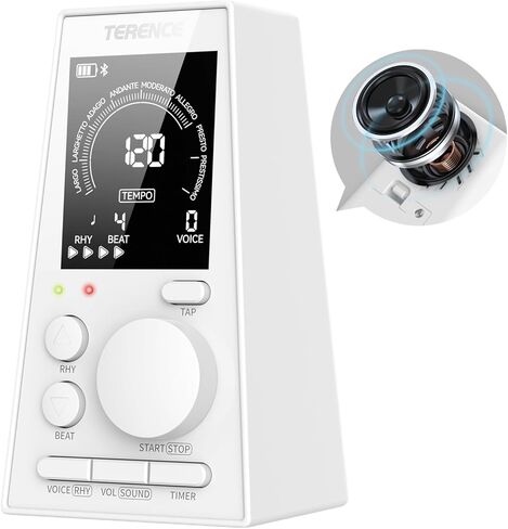 المسرع الرقمي للبيانو والجيتار والطبل وجميع الآلات الموسيقية، المسرع الإلكتروني مع حجم، إيقاع قابل للتعديل، قابلة للشحن، المسرع مع مكبر الصوت، وظيفة الموقت، شاشة LCD in Kuwait