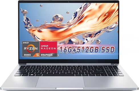 كمبيوتر محمول A15، شاشة FHD مقاس 15.6 بوصة، معالج AMD Ryzen 5 5500U سداسي النواة (تغلب على Intel i7-1065G7)، ذاكرة الوصول العشوائي 16 جيجابايت، 512 جيجابايت PCIe SSD، HDMI، لوحة مفاتيح بإضاءة خلفية، وظيفة كاملة من النوع C، Windows 11 in Kuwait