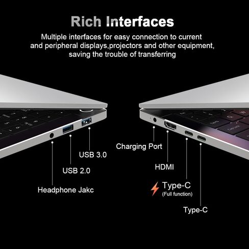 كمبيوتر محمول A15، شاشة FHD مقاس 15.6 بوصة، معالج AMD Ryzen 5 5500U سداسي النواة (تغلب على Intel i7-1065G7)، ذاكرة الوصول العشوائي 16 جيجابايت، 512 جيجابايت PCIe SSD، HDMI، لوحة مفاتيح بإضاءة خلفية، وظيفة كاملة من النوع C، Windows 11 in Kuwait