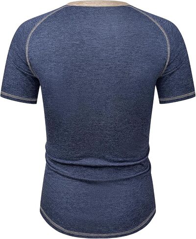 JMIERR Men's Henley Long/Short Sleeve T-Shirt Stretch Cotton Casual Pullover Tee Shirts with Pockets in Saudi Arabia