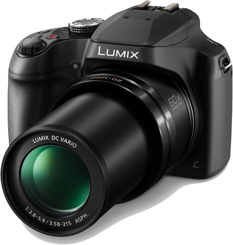 كاميرا باناسونيك DC-FZ80K LUMIX FZ80 18.1 ميجابكسل 4K 60x طويلة التكبير مع بطاقة Kodak سعة 32 جيجابايت، وحقيبة حافظة، وحزمة حامل ثلاثي القوائم عنكبوت مرن مقاس 12 بوصة (4 عناصر) in Saudi Arabia