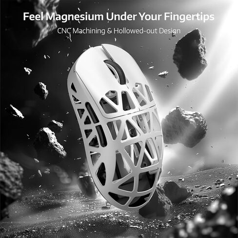 ZIYOU LANG x Attack Shark R2 Wireless Gaming Mouse, Lightweight Magnesium Alloy, PAW3950 42000 DPI Optical Sensor, 8KHz Polling Rate, BT/2.4G/Wired Programmable Mice with Grips Sticker (Purple Blue) in Kuwait