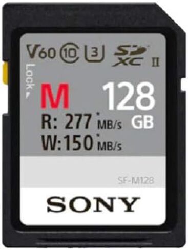 مقبض سوني عمودي لهاتف سوني ألفا 7R IV (ILCE7RM4/B) - VG-C4EM مع بطارية سوني Z-Series NP-FZ100 وحزمة بطاقة SD سعة 128 جيجابايت V60 UHS-II من سوني (3 قطع) in Saudi Arabia