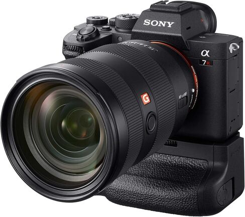 مقبض سوني عمودي لهاتف سوني ألفا 7R IV (ILCE7RM4/B) - VG-C4EM مع بطارية سوني Z-Series NP-FZ100 وحزمة بطاقة SD سعة 128 جيجابايت V60 UHS-II من سوني (3 قطع) in Saudi Arabia