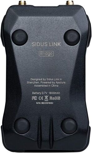 Aputure Sidus Link Bridge 2.4 جيجا هرتز / جهاز إرسال واستقبال لاسلكي بلوتوث لـ Aputure HR672، LS 1، Tri-8، C300D، C120D 120DII، إضاءة مدمجة FX، التقاط وتكرار FX، أكثر من 18 ساعة من عمر البطارية in Saudi Arabia