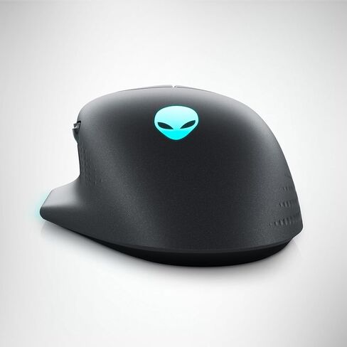 ماوس الألعاب اللاسلكي Alienware AW620M - لاسلكي/سلكي، 1 × USB - 4 دبابيس USB من النوع A، 26000 نقطة في البوصة، وزن 3.52 أونصة (99 جم)، 7 أزرار، قبضة غير قابلة للانزلاق، ما يصل إلى 140 ساعة من الألعاب - الجانب المظلم من القمر in Saudi Arabia