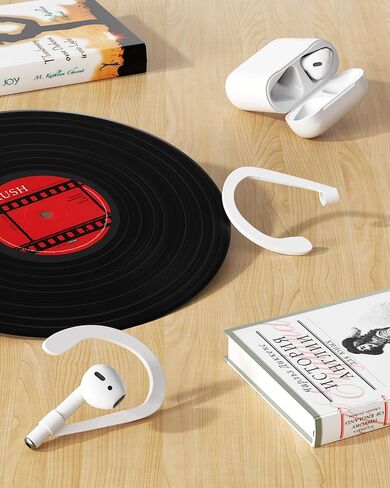 Ear Hooks Compatible with Apple Airpods 1, 2, 3, Pro and Pro 2, Anti-Slip Airpods Ear Hooks for Airpods Accessories, Sport Ear Hook for Running, Cycling, Gym (1) in Kuwait