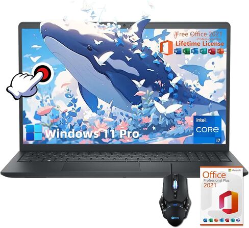2024 Dell Inspiron 15 3530 Laptop for Business - 15.6" FHD Touchscreen, Intel 10-Core i7-1355U, 16GB RAM, 1TB SSD, Intel Iris Xe Graphics, Webcam, Wi-Fi6, Windows 11 Pro & 2021 Office Lifetime License in Saudi Arabia