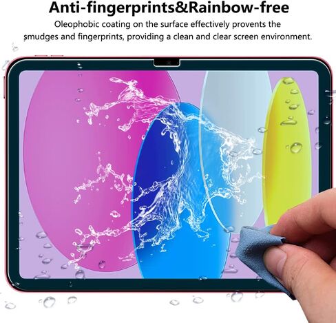 [2 Pack] Blue Light Screen Protector for iPad 10.9 10th Generation 2022 A2696/A2757/A2777,Tempered Glass Film Guard for iPad 10th Gen 10.9" 2022 Release in Kuwait