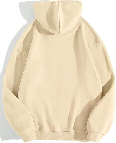 Women's Graphic Sweatshirts Long Sleeve Drawstring Hoodies Drop Shoulder Hooded Pullover Sweatshirt in Kuwait