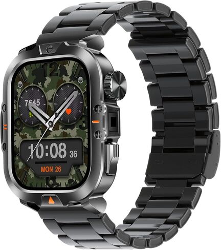 Smart Waterproof Watch V21 - Compatible with iPhone & Android, Fitness Tracker, Heart Rate Monitor, Fitness Tracker with 100+ Sport Modes in Saudi Arabia