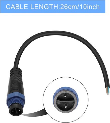 PNGKNYOCN 4 Way M15 IP67 Waterproof Connector Box 2 Pole Wire and 2-pin Cable for Installation Projects of Indoor/Outdoor LED Lights in The Line Area in Saudi Arabia