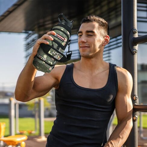 NATURE PIONEOR Water Bottle Carrier Holder Sleeve with Adjustable Strap 25 oz, Insulated Water Bottle Holder Sling Bag in Kuwait