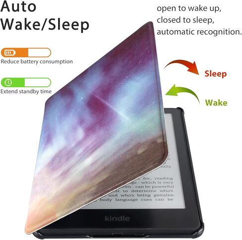 حافظة CoBak لجهاز Kindle Paperwhite - غطاء جلد PU جديد تمامًا مع ميزة التنبيه التلقائي للنوم لجهاز Kindle Paperwhite Signature Edition وKindle Paperwhite الجيل الحادي عشر 2021 in Saudi Arabia