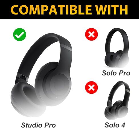 مجموعة إصلاح المفصلات البديلة Studio Pro Hinge لسماعات Beats Studio Pro Wireless (موديل A2924) وأجزاء إصلاح المفصلات المعدنية وملحقات موصل عصابة الرأس مثل OEM - أسود فضي in Saudi Arabia