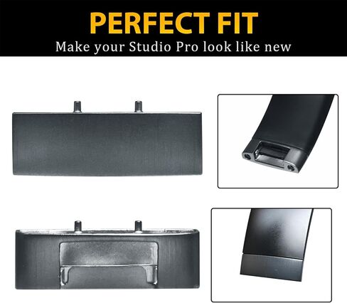 مجموعة إصلاح المفصلات البديلة Studio Pro Hinge لسماعات Beats Studio Pro Wireless (موديل A2924) وأجزاء إصلاح المفصلات المعدنية وملحقات موصل عصابة الرأس مثل OEM - أسود فضي in Saudi Arabia