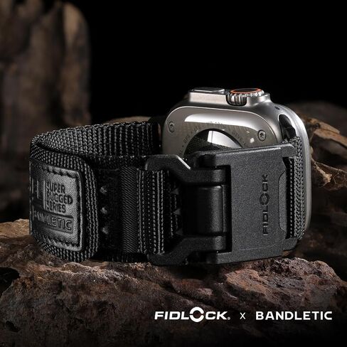Compatible with Apple Watch Bands for Men - Rugged Nylon Bands Fit for Apple Watch Ultra 2/Ultra Band 49mm - FIDLOCK Magnetic Clasp Strap for iWatch Series 10 46mm 9/8/7 45mm SE/6/5/4 44mm in Kuwait