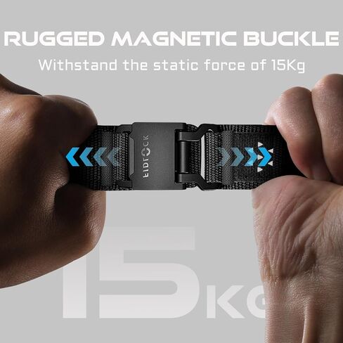 Compatible with Apple Watch Bands for Men - Rugged Nylon Bands Fit for Apple Watch Ultra 2/Ultra Band 49mm - FIDLOCK Magnetic Clasp Strap for iWatch Series 10 46mm 9/8/7 45mm SE/6/5/4 44mm in Kuwait