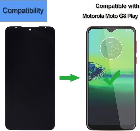 مجموعة شاشة LCD تعمل باللمس متوافقة مع Motorola Moto G8 Play XT2015، XT2015-2 شاشة LCD تعمل باللمس مقاس 6.2 بوصة مع أدوات in Saudi Arabia