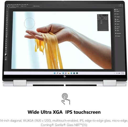 HP Envy X360 Laptop 2 in 1 14" 2K IPS Touchscreen AI Laptops, AMD Ryzen 12 Cores Processor, 16GB RAM 1TB PCIe SSD, Backlit Keyboard, WiFi 6E, Win11 Prow/BWE Accessories in Saudi Arabia