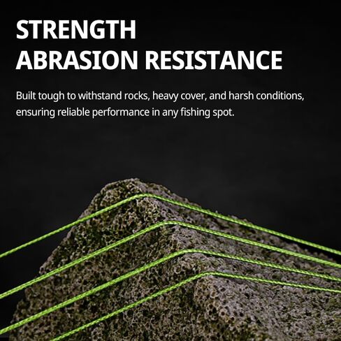 Cattle Braided Fishing Line - Super Strong and Abrasion Resistant with Thin Diameter, No Stretch, 20-120LB, for Saltwater or Freshwater, High Visibility Colors with, 8 Strand in Saudi Arabia