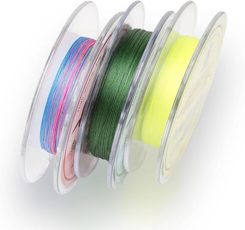 Cattle Braided Fishing Line - Super Strong and Abrasion Resistant with Thin Diameter, No Stretch, 20-120LB, for Saltwater or Freshwater, High Visibility Colors with, 8 Strand in Saudi Arabia
