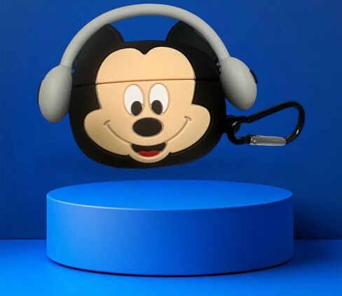 DECENTINO غطاء حماية متين متوافق مع AirPods Pro 2 مع قفل آمن | تصميم فائق الحماية، مقاوم للصدمات، مضاد للخدش، مقاوم للغبار (ميكي) in Saudi Arabia