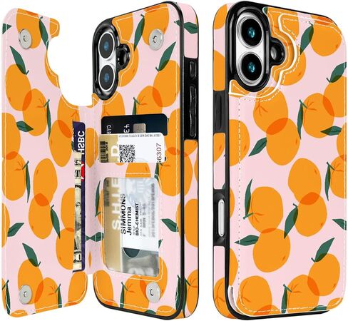 متوافق مع محفظة iPhone 16 Pro مع حامل للبطاقات، وفتحات بطاقات مدمجة من جلد البولي يوريثان، ومسند وحافظة مقاومة للصدمات لهاتف iPhone 16 Pro مقاس 6.3 بوصات والرجال (لوحة شطرنج ملونة) in Kuwait