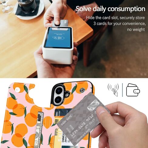 متوافق مع محفظة iPhone 16 Pro مع حامل للبطاقات، وفتحات بطاقات مدمجة من جلد البولي يوريثان، ومسند وحافظة مقاومة للصدمات لهاتف iPhone 16 Pro مقاس 6.3 بوصات والرجال (لوحة شطرنج ملونة) in Kuwait